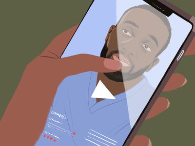 illustration of social media mental health influencer